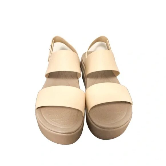 CROCS Brooklyn Low Wedge Sandals Size 9 - Picture 3 of 5